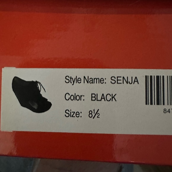 Modern Rush Womens Senja Lace Up Wedge Sandals in Black New In Box - Picture 13 of 14